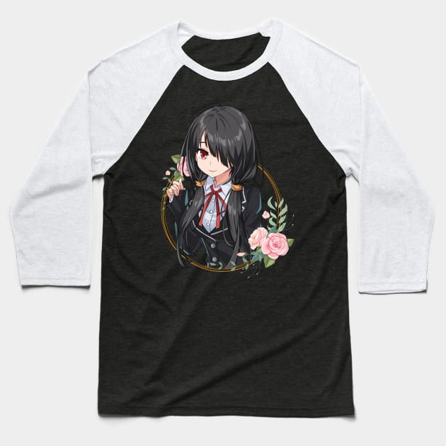 date a live -Kurumi Tokisaki Baseball T-Shirt by Hala Art